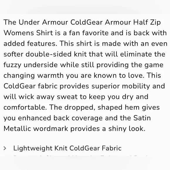 Under Armour Coldgear Quarter Zip Top Colorblock Lavender Plum Womens Size Large - Picture 15 of 15